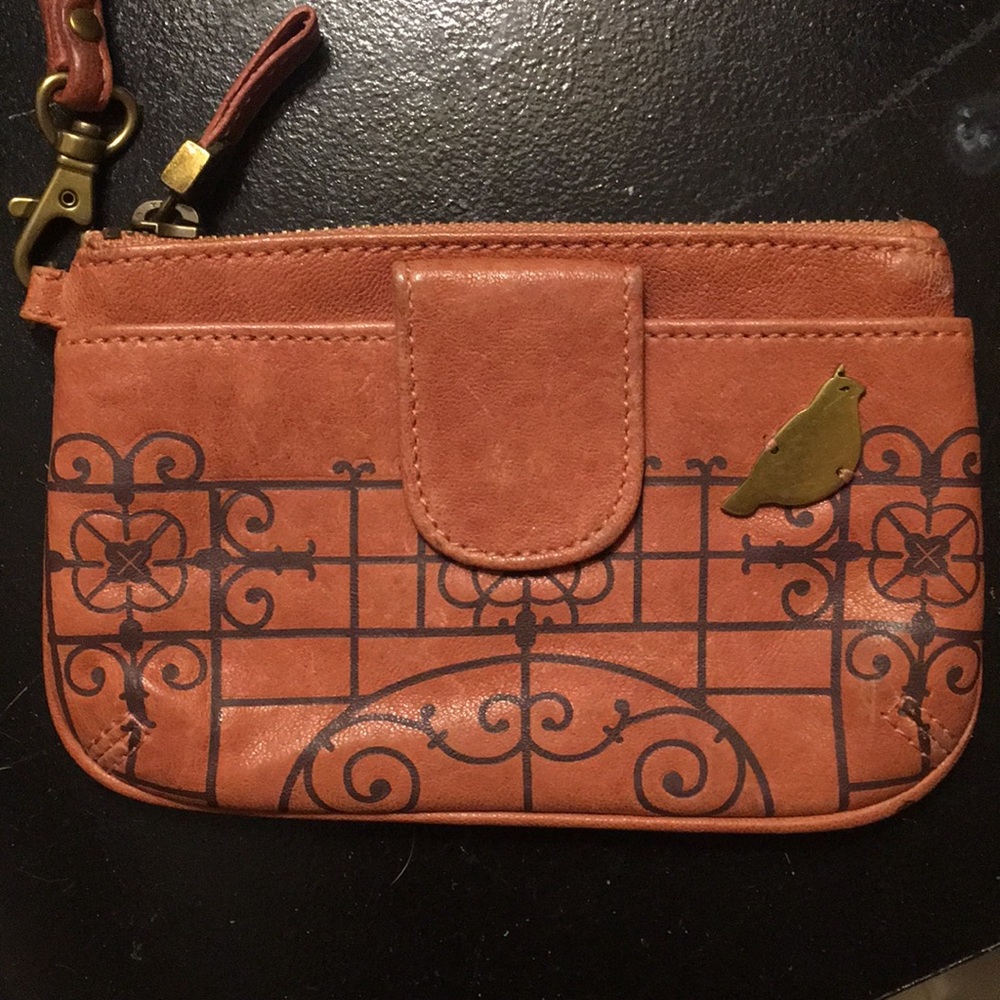 Fossil Pink Wristlet